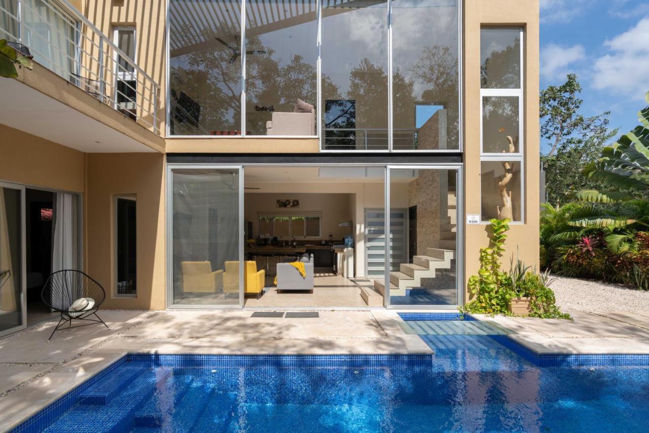 Tulum Private Modern Villa-Pool Beds-Ac-Internet-Parking-Grill Exterior foto