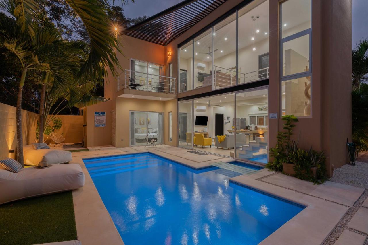 Tulum Private Modern Villa-Pool Beds-Ac-Internet-Parking-Grill Exterior foto
