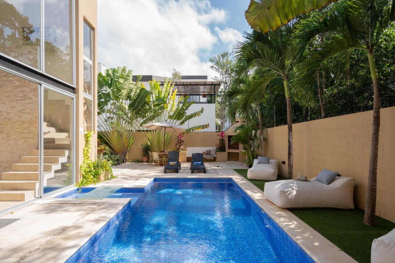 Tulum Private Modern Villa-Pool Beds-Ac-Internet-Parking-Grill Exterior foto