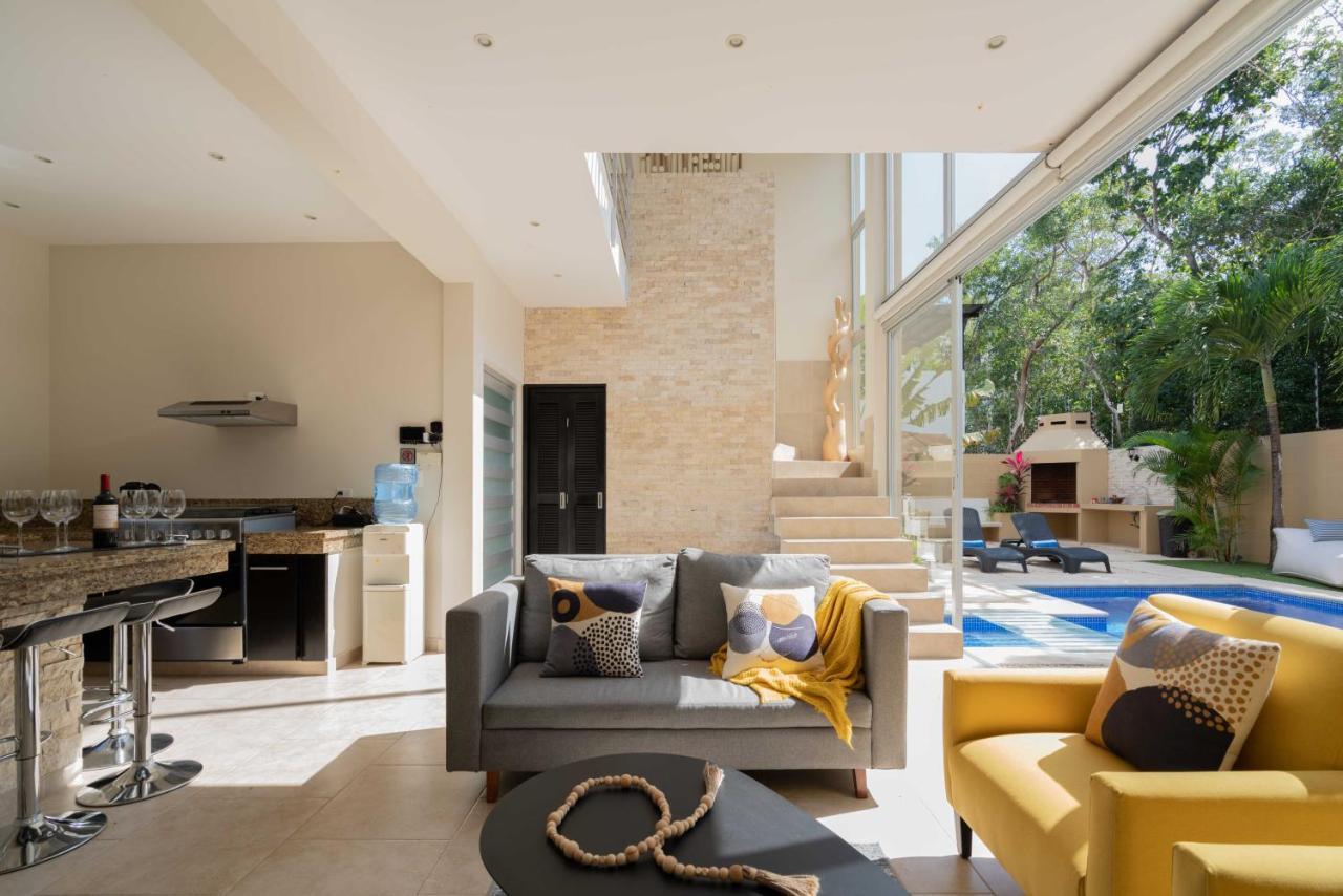 Tulum Private Modern Villa-Pool Beds-Ac-Internet-Parking-Grill Exterior foto